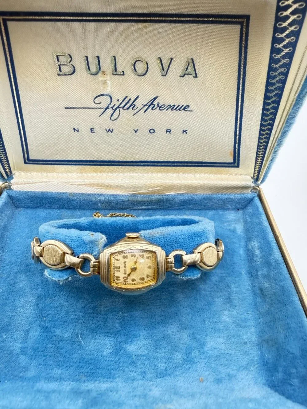 ULTRA RARE COMPLETE TIME CAPSULE 1948 21Jewel BULOVA 8AK with orig FIFTH AVE BOX